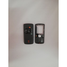 Sony Ericsson W810 komplett ház, Előlap, fekete mobiltelefon, tablet alkatrész