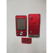 Sony Ericsson W910 komplett ház, Előlap, piros mobiltelefon, tablet alkatrész