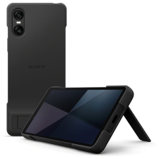 Sony Xperia 10 VI fekete tok állvánnyal tok és táska