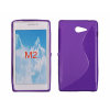 Sony Xperia M2/M2 Aqua D2305/D2403, Szilikon tok, S-Case, lila