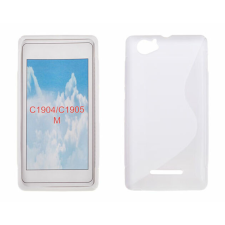 Sony Xperia M C1905, Szilikon tok, S-Case, fehér tok és táska