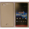 Sony Xperia Miro ST23i, Szilikon tok, S-Case, fehér