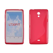 Sony Xperia T LT30i, Szilikon tok, S-Case, rózsaszín tok és táska