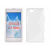 Sony Xperia Z1 Mini D5503, Szilikon tok, S-Case, átlátszó