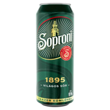Soproni 1895 minőségi világos sör 5% 500 ml sör