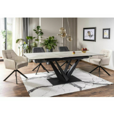  Sorento Nature Cloud Bővíthető Kerámia Étkezőasztal Fehér-Fekete bútor