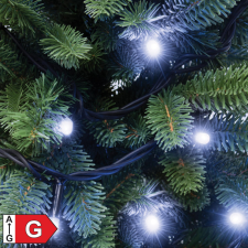 Sorolható izzósor, 100LED, fehér, kültéri karácsonyfa izzósor