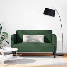  sötét zöld kordbársony szövet loveseat kanapé 109 cm bútor