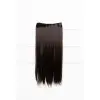  Sötétbarna Egyenes Csatos Póthaj 60 cm