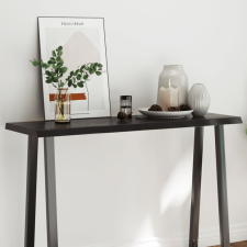  sötétbarna kezelt tömör asztallap 120x40x(2-4) cm bútor