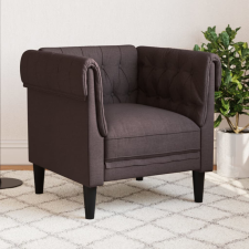  sötétbarna szövet Chesterfield kanapé bútor