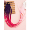  SÖTÉTLILA-PINK-RÓZSASZÍN Afro twist hajfonat hajgumi