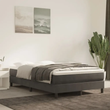  sötétszürke bársony zsebrugós ágymatrac 120x200x20 cm ágy és ágykellék