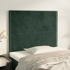  sötétzöld bársony fejtámla 100x5x78/88 cm ágy és ágykellék