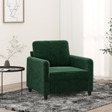  sötétzöld bársony kanapéfotel 60 cm bútor