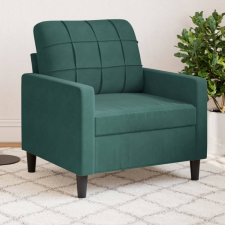  sötétzöld bársony kanapéfotel 60 cm bútor