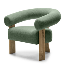  Sötétzöld design fotel KOKEI, tölgy  Now or never 37 bútor