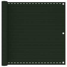  Sötétzöld HDPE erkélytakaró 90 x 400 cm kerti bútor