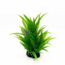  Sötétzöld, széleslevelű tengerifű akváriumi műnövény 20 cm akvárium dekoráció