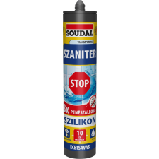Soudal szaniter szilikon Stop, ecetsavas transparent 280ml építőanyag