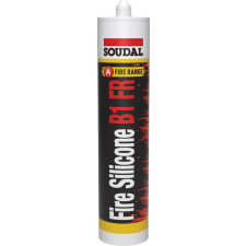 Soudal szilikon neutrális tűzgátló szürke Fire B1 FR 300ml barkácsolás, csiszolás, rögzítés