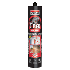 Soudal T-Rex Szerelőragasztó, azonnal rögzítő piros 380 g építőanyag