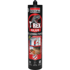 Soudal T-Rex szerelőragasztő piros azonnali tapadóerő 380g barkácsolás, csiszolás, rögzítés