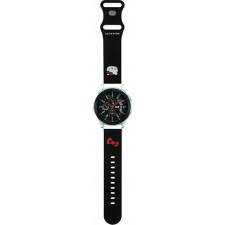 sourcing Hello Kitty Univerzális Óra szíj Szilikon 22mm - Fekete (HKUWLSCHBLK) okosóra kellék