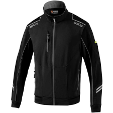 SPARCO technikai softshell könnyű kabát, fekete-szürke, M méret munkaruha
