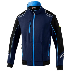SPARCO technikai softshell könnyű kabát, kék-sötétkék szín, XXL méret