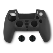 Spartan Gear PS5 DualSense kontroller szilikon borítás és analóg kupak fekete (072240) videójáték kiegészítő