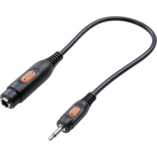 SpeaKa Professional Jack Audio Átalakító [1x Jack dugó, 3,5 mm-es - 1x Jack alj, 6,35 mm-es] Fekete (SP-7870652) kábel és adapter