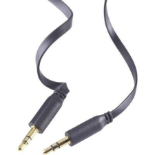 SpeaKa Professional Jack Audio Csatlakozókábel SuperFlat [1x Jack dugó, 3,5 mm-es - 1x Jack dugó, 3,5 mm-es]2.00 mFeketeSpeaKa Professional kábel és adapter