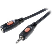 SpeaKa Professional Jack Audio Hosszabbítókábel [1x Jack dugó, 3,5 mm-es - 1x Jack alj, 3,5 mm-es] 2.50 m Fekete kábel és adapter