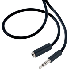 SpeaKa Professional Jack Audio Hosszabbítókábel [1x Jack dugó, 3,5 mm-es - 1x Jack alj, 3,5 mm-es] 3.00 m Fekete SuperSoft köpeny (SP-7870468) kábel és adapter