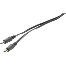 SpeaKa Professional Jack audio kábel, 1x 3,5 mm jack dugó - 1x 3,5 mm jack dugó, 2 m, fekete, lapos, SpeaKa Professional 325336 kábel és adapter