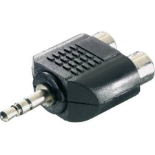 SpeaKa Professional Jack / RCA Audio Y adapter [1x Jack dugó, 3,5 mm-es - 2x RCA alj] Fekete (SP-7870248) kábel és adapter
