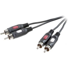 SpeaKa Professional RCA Audio Csatlakozókábel [2x RCA dugó - 2x RCA dugó] 1.50 m Fekete (SP-7869764) kábel és adapter