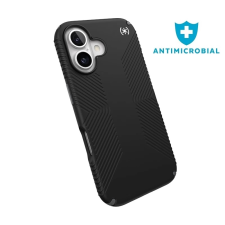 SPECK Antimicrobal hátlaptok iPhone 16 fekete tok és táska