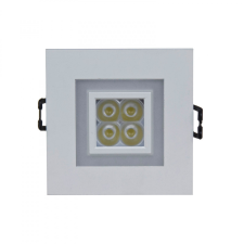 spectrumLED FIALE 4LED 4X1W 30deg 230V SQUARE WW LED SPOT WITH WW FRAME világítás