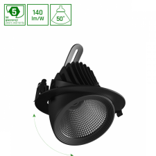 spectrumLED SAL SILENA 2 830 19W 230V 50DEG BLACK WITH EMERGENCY MODULE világítás