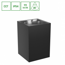 spectrumLED TORRE 9W 230V IP54 CCT 99x78x117 mm négyzetes fekete kültéri világítás