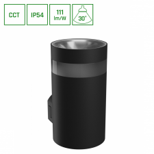 spectrumLED TORRE 9W 230V IP54 CCT 99x78x156 mm kerek fekete kültéri világítás