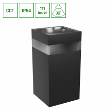 spectrumLED TORRE 9W 230V IP54 CCT 99x78x156 mm négyzetes fekete kültéri világítás