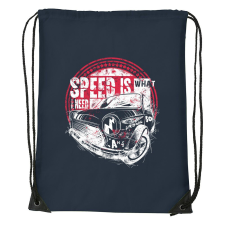 Speed is what i need - Sport táska navy kék tornazsák