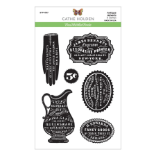 Spellbinders Szilikonbélyegző Antique Adverts Clear Stamps (1 csomag) bélyegző