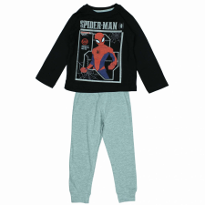  Spiderman hosszú pizsama, 1208-as modell, fekete/szürke, 116 cm, 6 év gyerek hálóing, pizsama