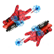 Spiderman kesztyű tapadókorongokkal, zsinórral és indítóval, IdeallStore®, piros jelmez