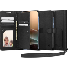 Spigen 279412 Wallet S Samsung Galaxy S25+ Black, Mobiltelefon tok (8809971239554-ACS09125) tok és táska