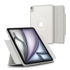 Spigen AIR SKIN PRO ONETAP tok álló, ECO bőr hatású (aktív FLIP, oldalra nyíló, TRIFOLD, asztali tartó, mágneses) SZÜRKE Apple IPAD Air 13 (2024)